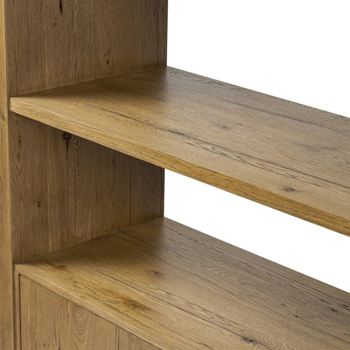 Conner Rustic Oak Bookcase