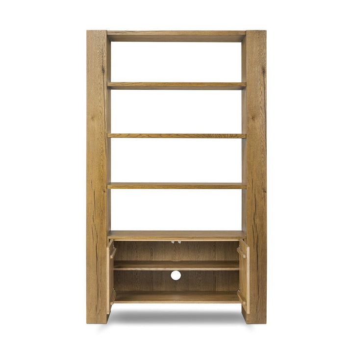 Conner Rustic Oak Bookcase