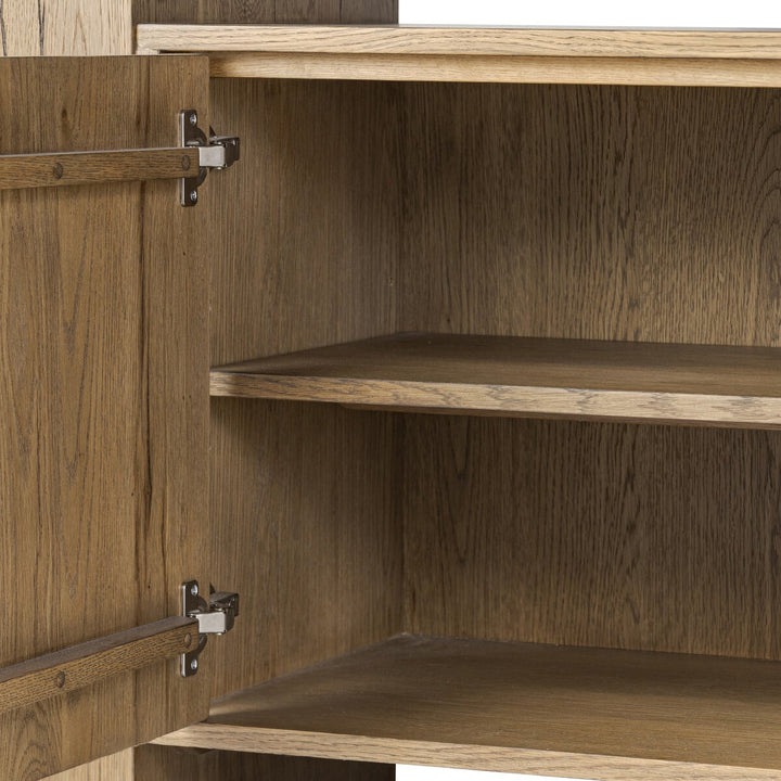 Conner Rustic Oak Bookcase