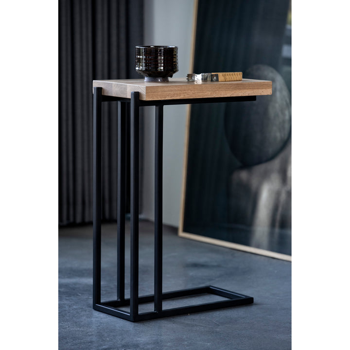 Nature-Inspired Organic C-Shape Side Table