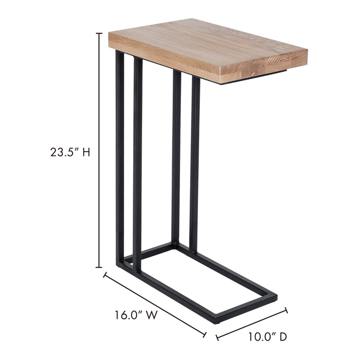 Nature-Inspired Organic C-Shape Side Table