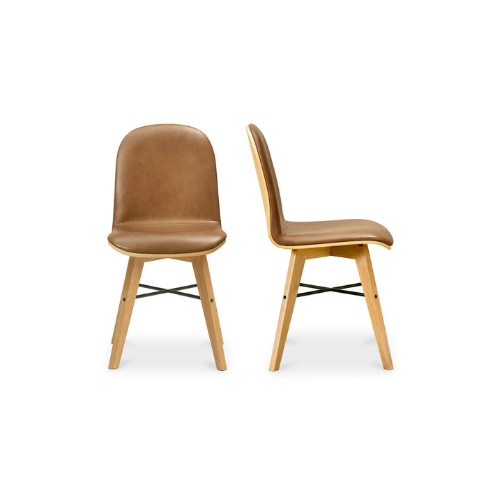 Sophisticated Leather Minimalist Dining Duo