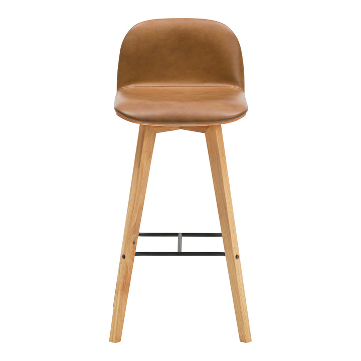 Modern Minimalist Oak Bar Stool