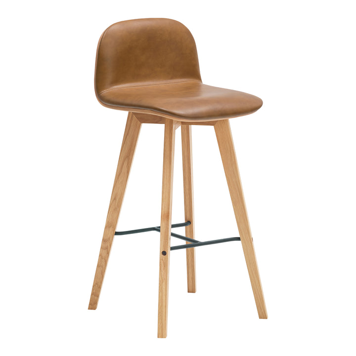 Modern Minimalist Oak Bar Stool