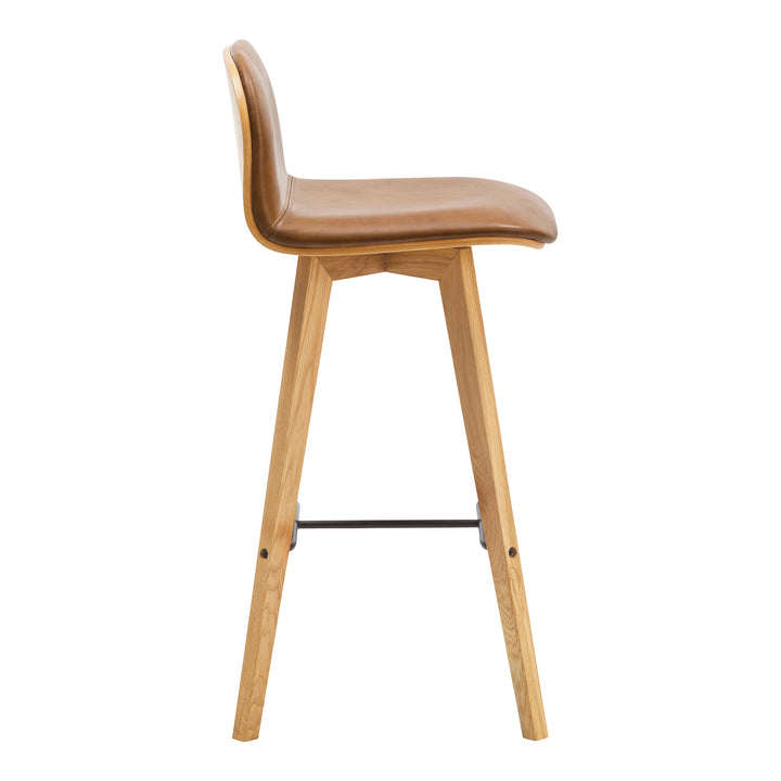 Modern Minimalist Oak Bar Stool