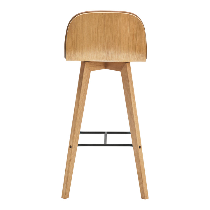 Modern Minimalist Oak Bar Stool