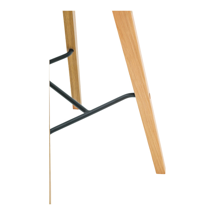 Modern Minimalist Oak Bar Stool