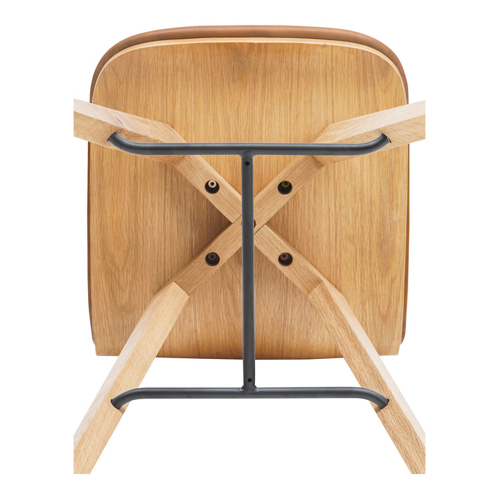 Modern Minimalist Oak Bar Stool