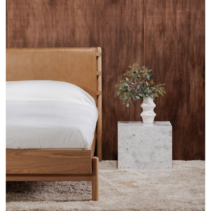 Modern Luxury Leather Queen Bed Frame