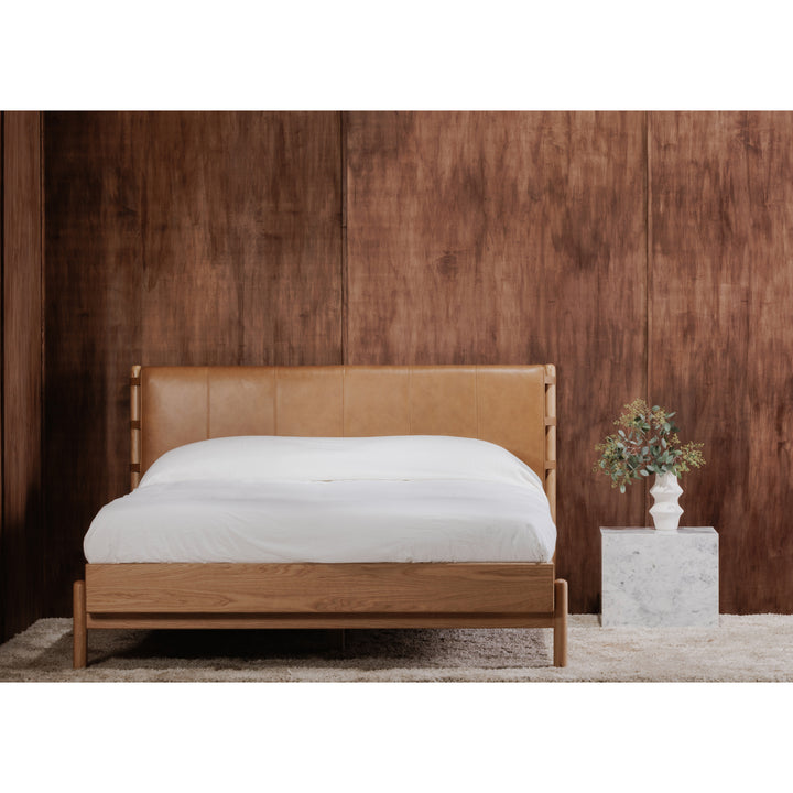 Modern Luxury Leather Queen Bed Frame