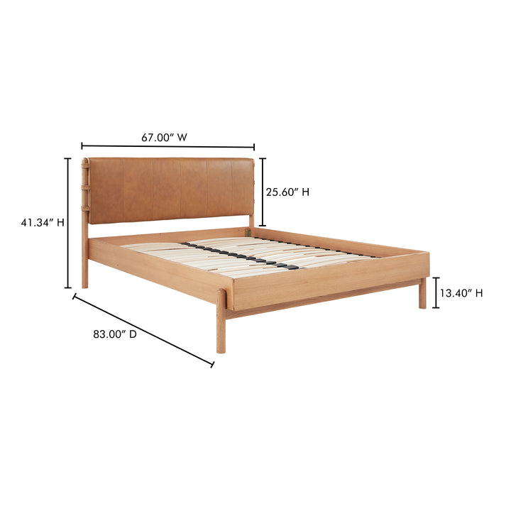 Modern Luxury Leather Queen Bed Frame