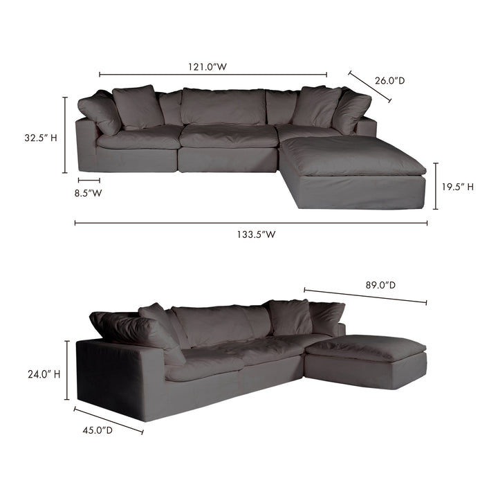Modular Comfort Haven: Performance Technology Suede Sectional