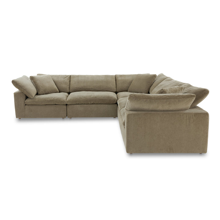 Summit Condo Classic L Modular Sectional Cream White