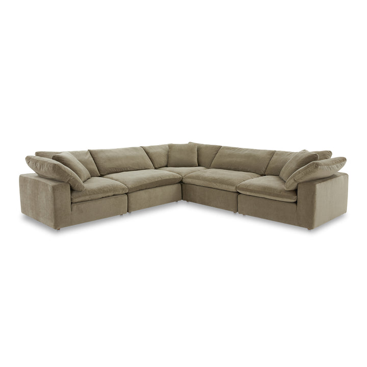 Summit Condo Classic L Modular Sectional Cream White