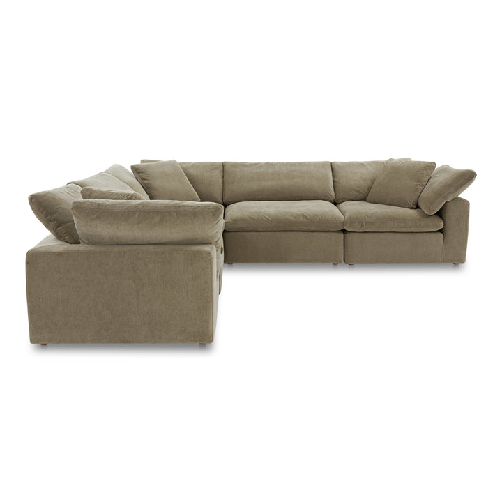 Summit Condo Classic L Modular Sectional Cream White