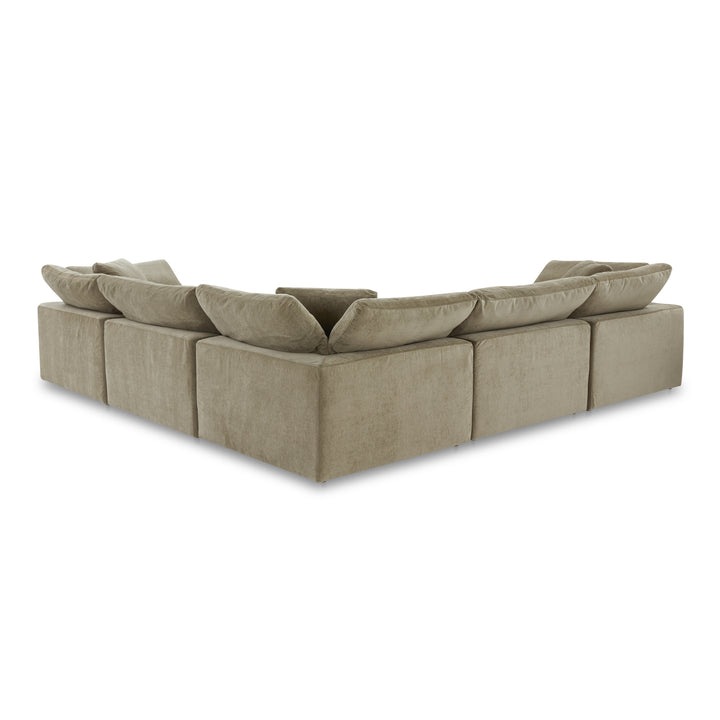 Summit Condo Classic L Modular Sectional Cream White