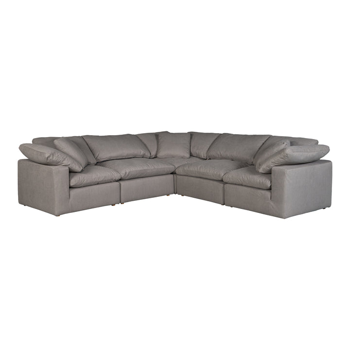 Summit Condo Classic L Modular Sectional Cream White