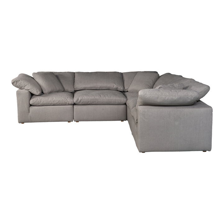 Summit Condo Classic L Modular Sectional Cream White
