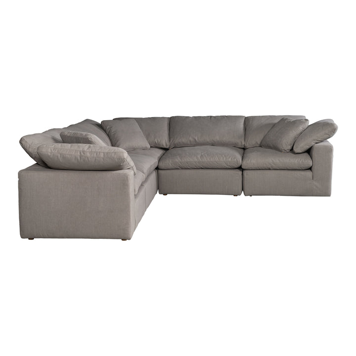 Summit Condo Classic L Modular Sectional Cream White