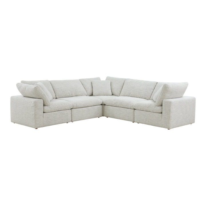 Summit Condo Classic L Modular Sectional Cream White