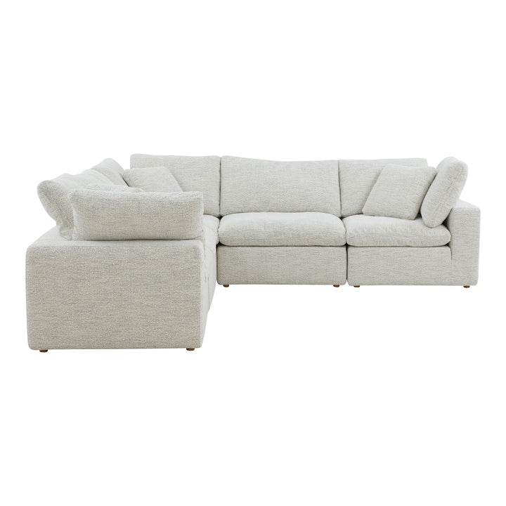 Summit Condo Classic L Modular Sectional Cream White