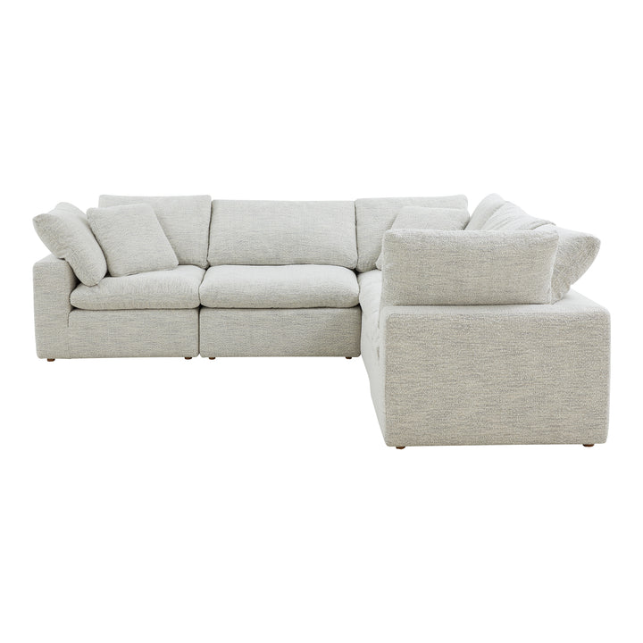 Summit Condo Classic L Modular Sectional Cream White