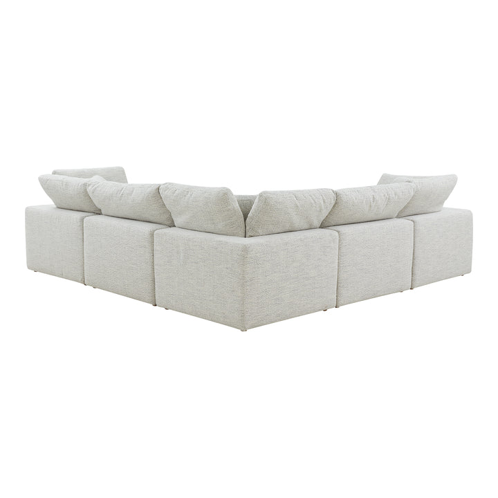 Summit Condo Classic L Modular Sectional Cream White