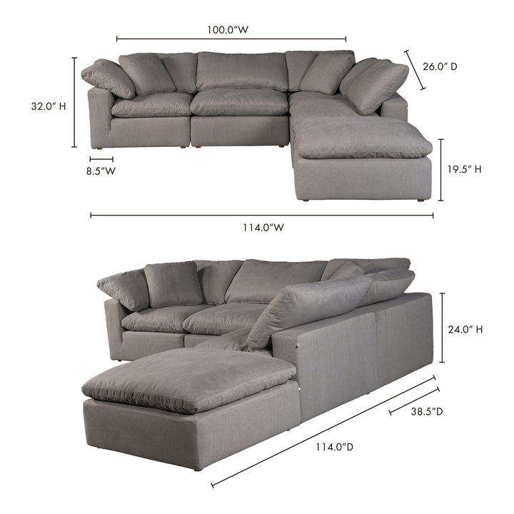 Ultra-Comfy Modular Lounge System with Performance Fabric
