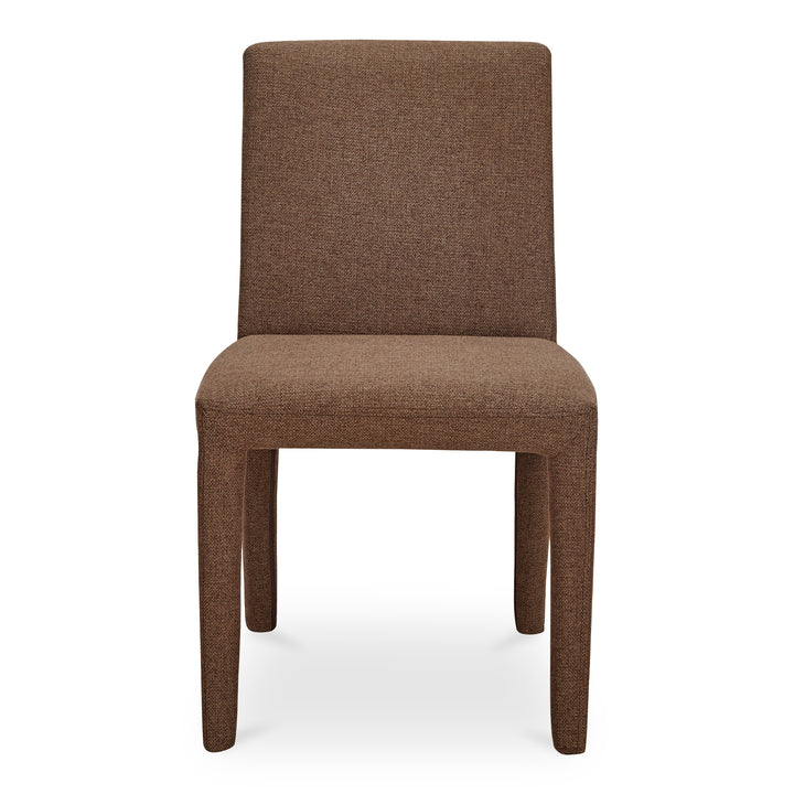 Sleek Squared Dining Duo: Comfortable Upholstered Chairs
