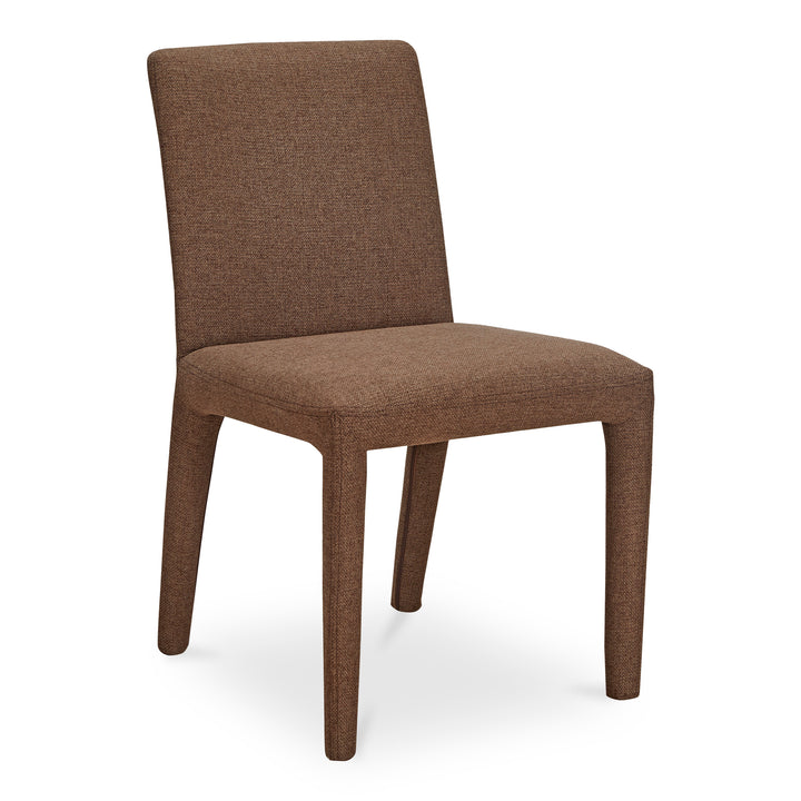 Sleek Squared Dining Duo: Comfortable Upholstered Chairs