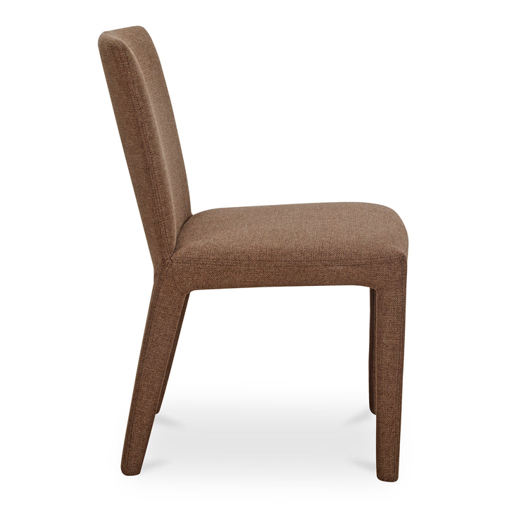 Sleek Squared Dining Duo: Comfortable Upholstered Chairs