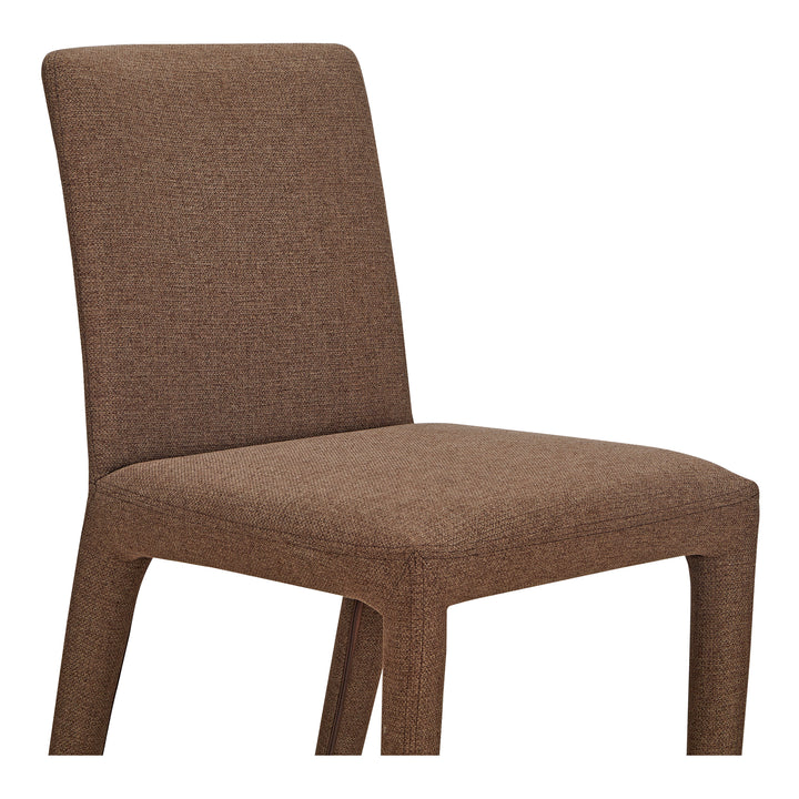 Sleek Squared Dining Duo: Comfortable Upholstered Chairs