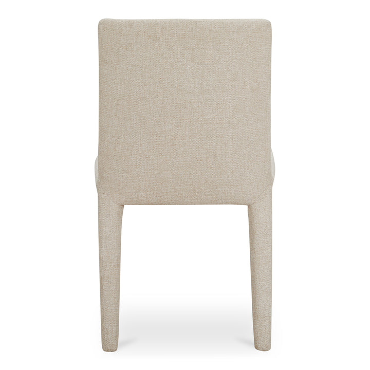 Sleek Squared Dining Duo: Comfortable Upholstered Chairs