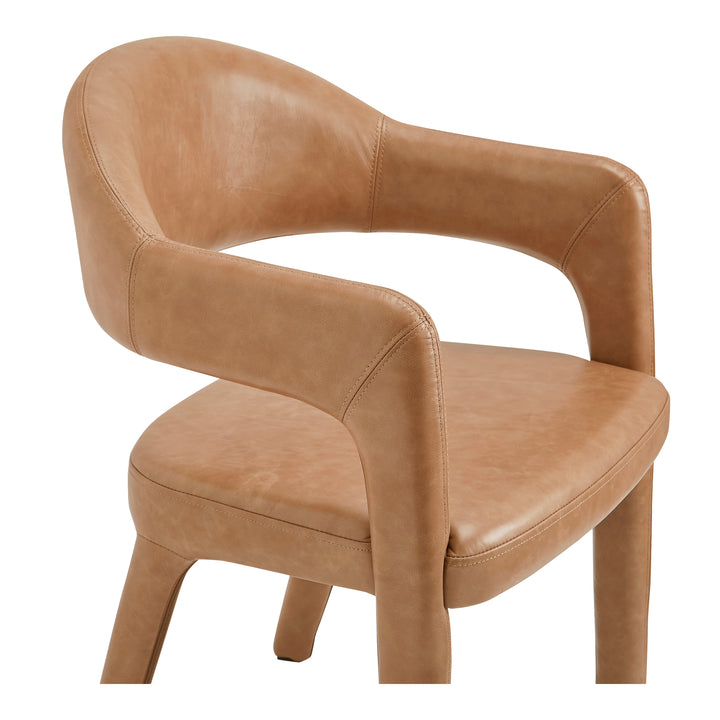 Elegant Open-Barrel Dining Chair