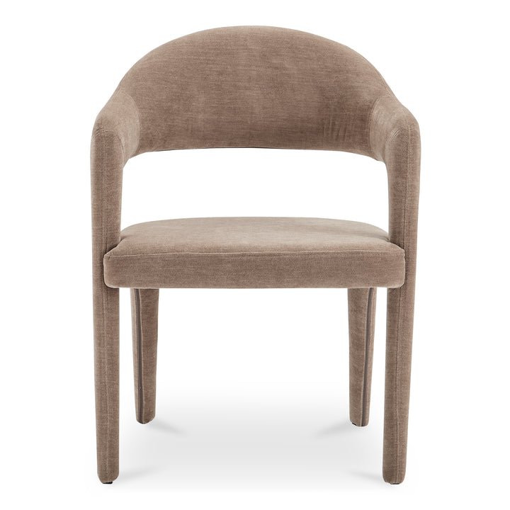 Elegant Open-Barrel Dining Chair