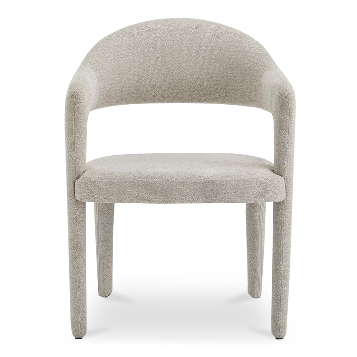 Elegant Open-Barrel Dining Chair