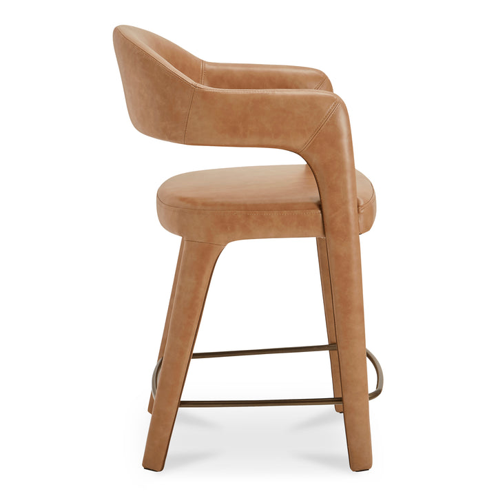 Elevated Barrel Stool with Comfortable Seat and Sleek Design