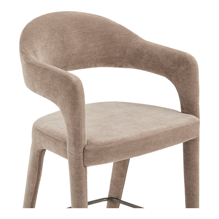 Elevated Barrel Stool with Comfortable Seat and Sleek Design