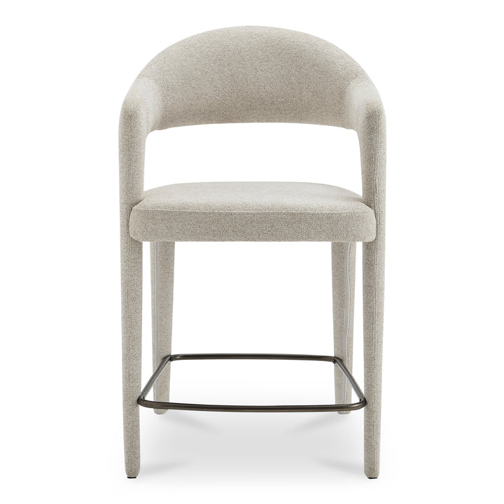 Elevated Barrel Stool with Comfortable Seat and Sleek Design