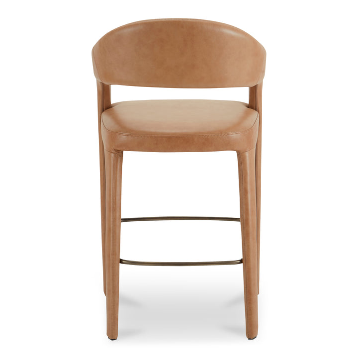 Elegant Open-Back Swivel Bar Stool