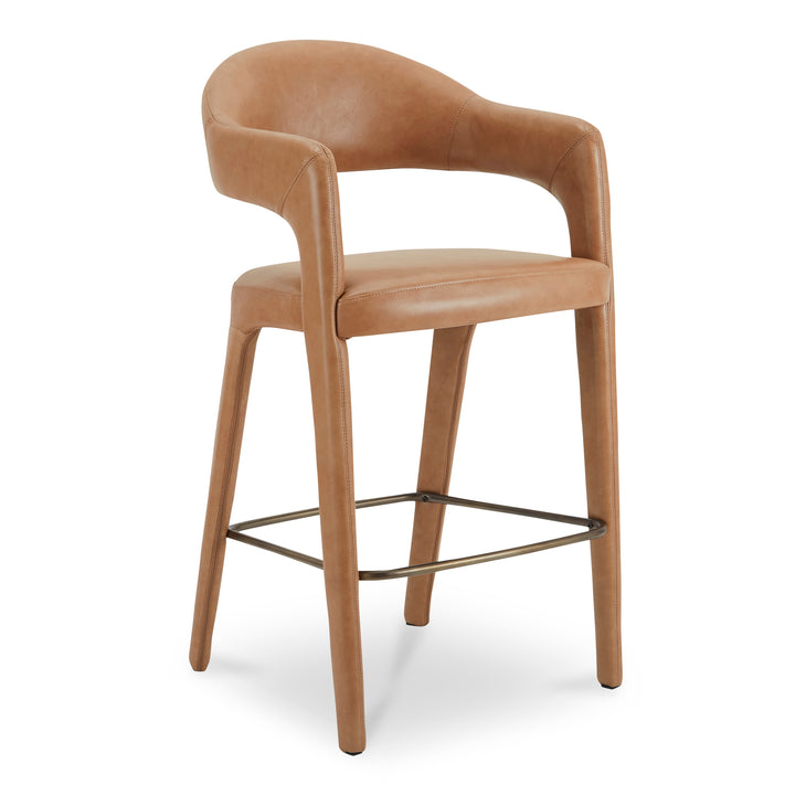 Elegant Open-Back Swivel Bar Stool