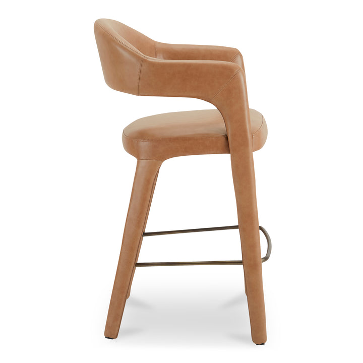 Elegant Open-Back Swivel Bar Stool