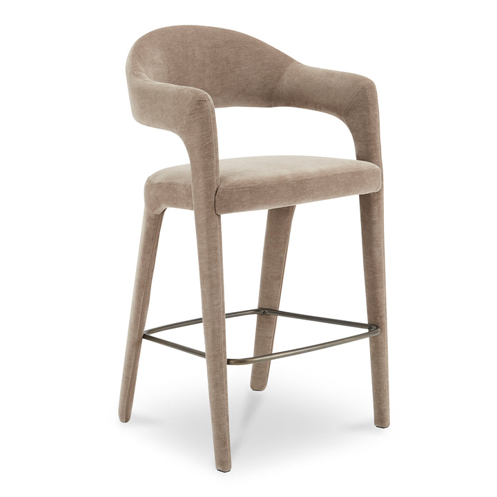 Elegant Open-Back Swivel Bar Stool