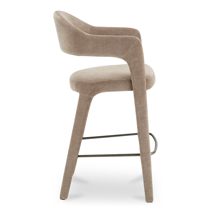 Elegant Open-Back Swivel Bar Stool