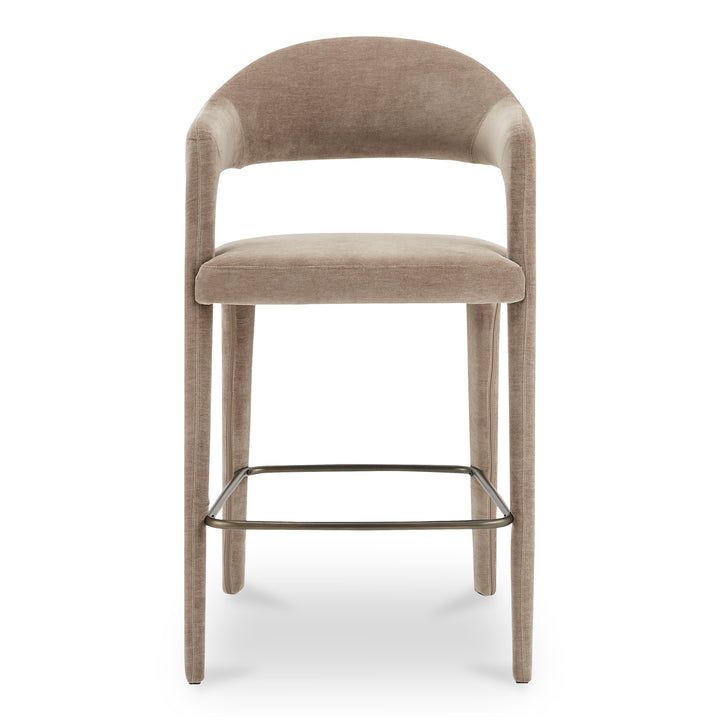 Elegant Open-Back Swivel Bar Stool