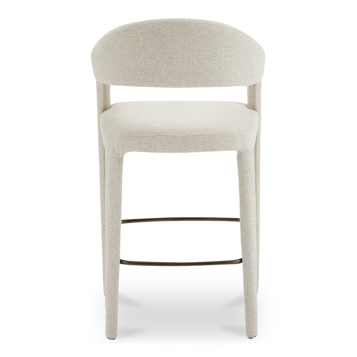 Elegant Open-Back Swivel Bar Stool