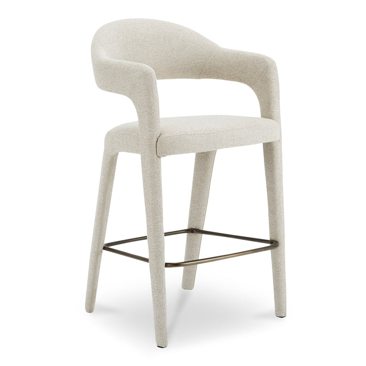 Elegant Open-Back Swivel Bar Stool