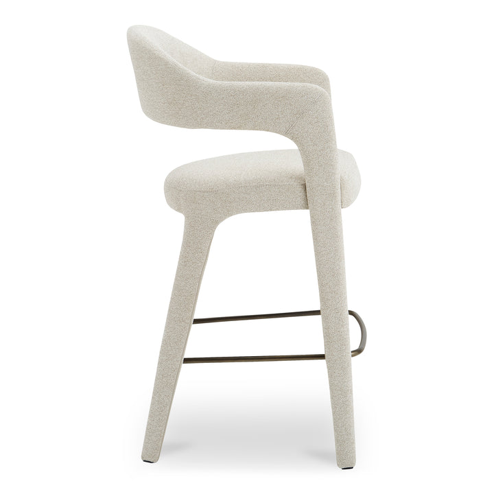 Elegant Open-Back Swivel Bar Stool