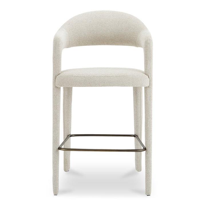 Elegant Open-Back Swivel Bar Stool