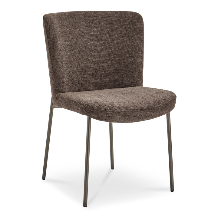 Sophisticated Duo: Slim Metal Dining Chairs